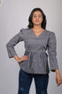 Floral print for women western wear womens top party wear cotton Blue And White Floral Print Top (OTL-TPS1070)